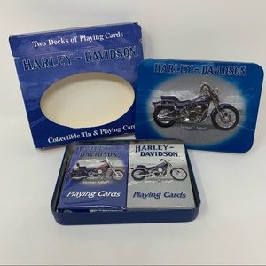 Harley Davidson Playing Cards 2001 Two Decks Tin